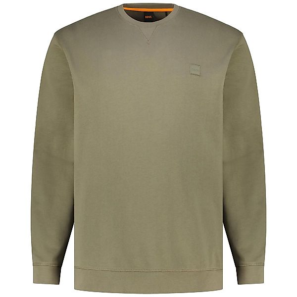 BOSS Sweatshirt aus Biobaumwolle Farbe khaki Größe: 4XL günstig online kaufen