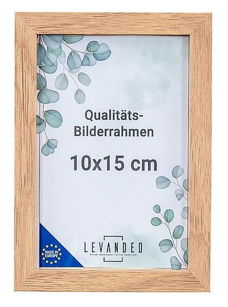 Levandeo® Bilderrahmen, Portrait Bilderrahmen Made in EU 10x15 Eiche Optik günstig online kaufen