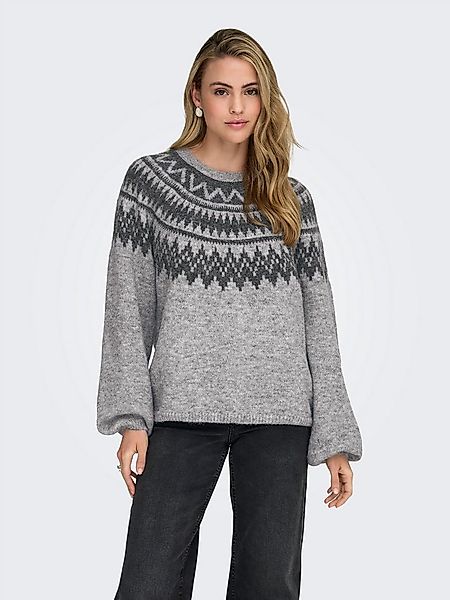 ONLY Strickpullover ONLREYKJA LS O-NECK KNT mit Wolle und Stretchanteil günstig online kaufen