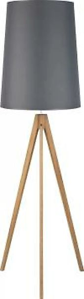 Stehlampe PANI Holz Graphit 165cm Wohnzimmer Lampe günstig online kaufen