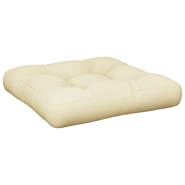 vidaXL Sitzauflage Palettenkissen Creme 50x50x12 cm günstig online kaufen