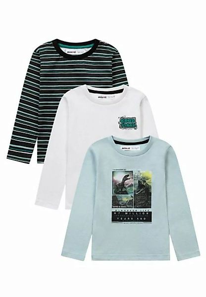 MINOTI Langarmshirt 3er-Pack bedruckte Langarm-T-Shirts (1y-8y) günstig online kaufen