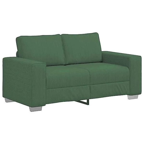 vidaXL Zweisitzer-Sofa Dunkelgrün 120 cm Cordstoff 4105197 günstig online kaufen