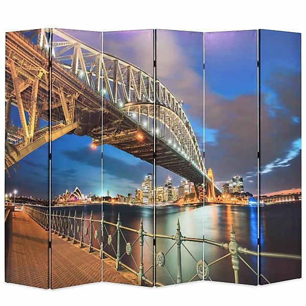 Raumteiler Klappbar 228 X 170 Cm Sydney Harbour Bridge günstig online kaufen