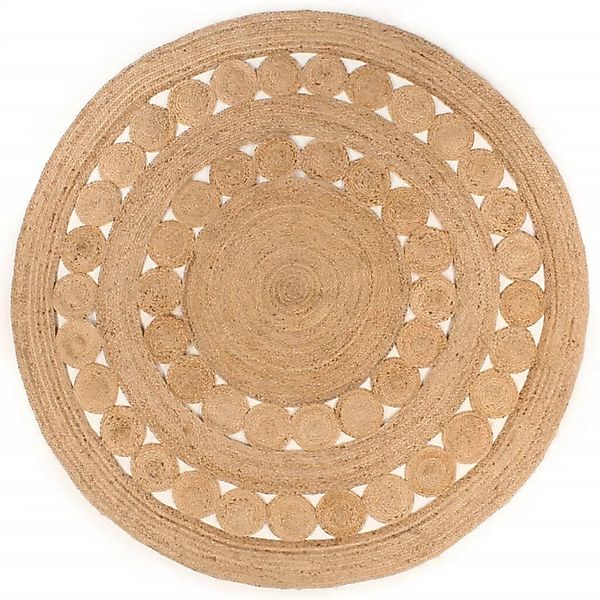 vidaXL Teppich Geflochten Jute 180 Cm Rund 1184018 günstig online kaufen