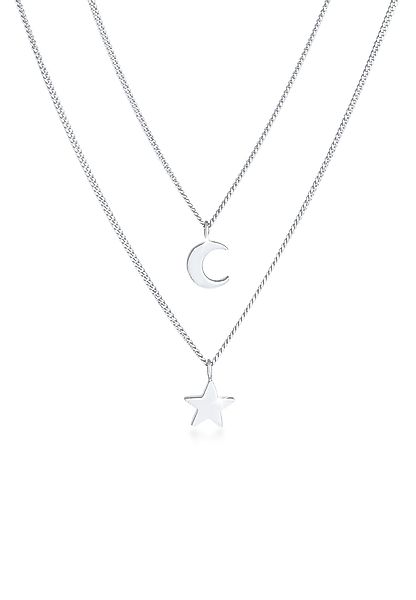 Elli Gliederkette Layer Stern Mond Astro günstig online kaufen