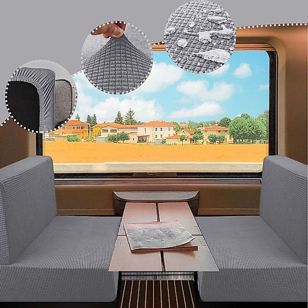 Jibenhome Sofaschoner 2 Stück Jacquard-Sofabezug Set,Wasserdicht günstig online kaufen