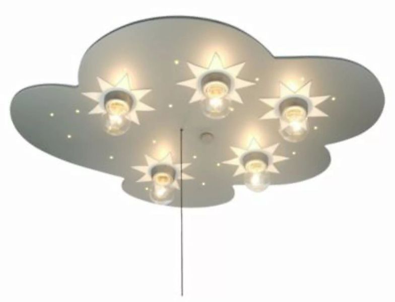 niermann STAND BY Deckenleuchte Wolke, titan mit Sternen Lampenschirme silb günstig online kaufen