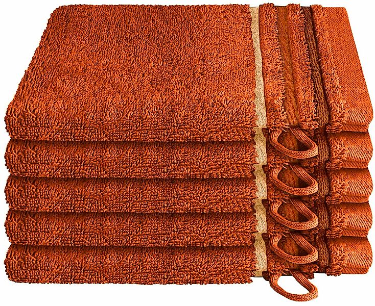 Schiesser Waschhandschuh "Skyline Color aus 100 % Baumwolle mit eleganter S günstig online kaufen