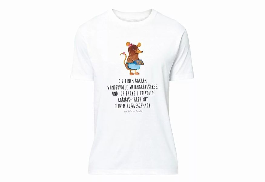 Mr. & Mrs. Panda T-Shirt Maus Kekse - Weiß - Geschenk, Männer, Heiligabend, günstig online kaufen