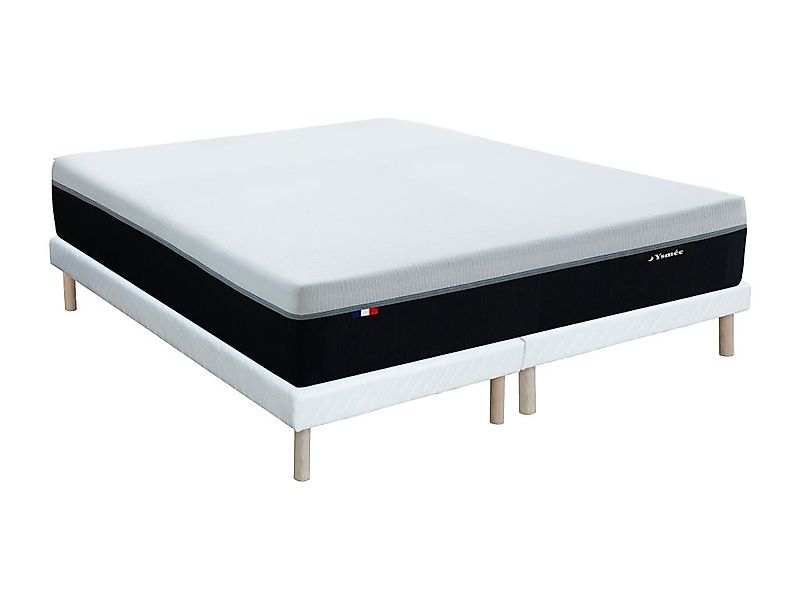 Boxspringbett 180 x 200 cm + Hybridmatratze - Brandschutz, 7-Zonen-Taschenf günstig online kaufen
