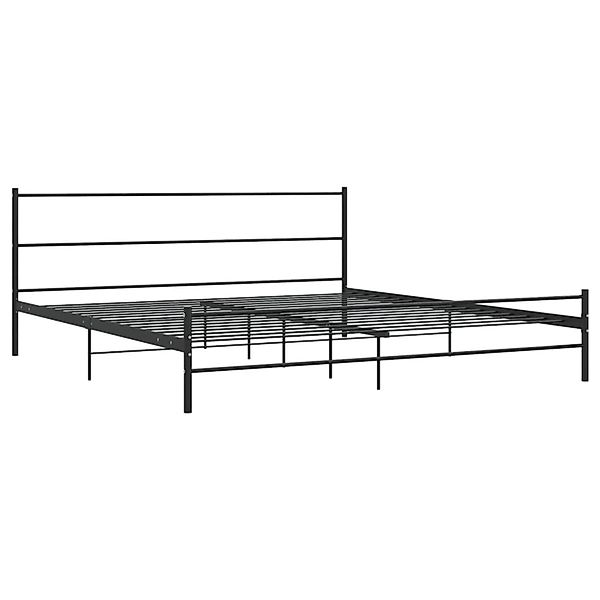 Bettgestell Schwarz Metall 180×200 Cm günstig online kaufen