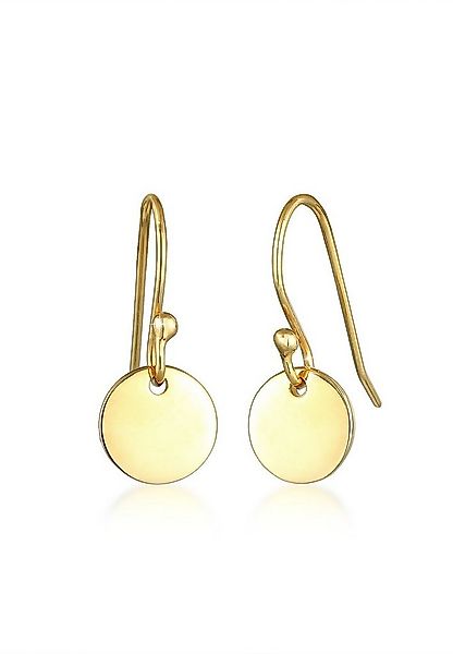 Elli Paar Ohrhänger Hänger Plättchen Geo Look 925 Silber, Geo günstig online kaufen