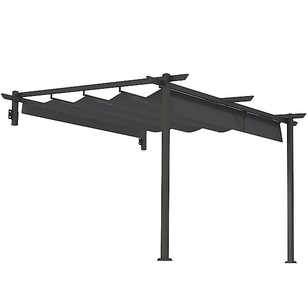 Outsunny Pergola ca. 3x3m, aus Aluminium, günstig online kaufen