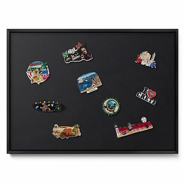 Tulup Magnettafel Magnetboard Gerahmt für Urlaubsmagnete Farbe Schwarz 70x5 günstig online kaufen