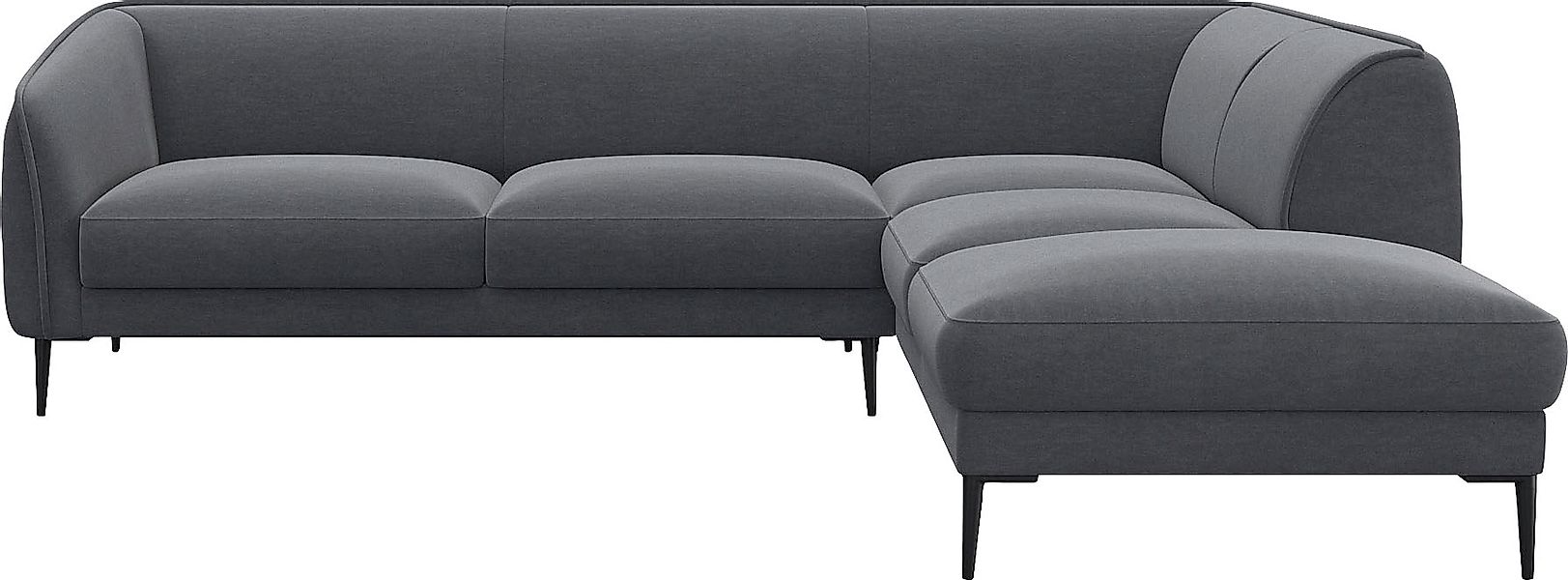 FLEXLUX Ecksofa »Belle Designsofa, L-Form, B/T 268/209 cm«, Skandinavisches günstig online kaufen