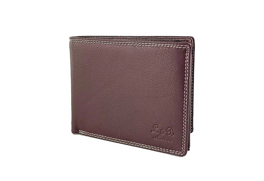 L&B Geldbörse Rindsleder Portemonnaie, integrierter RFID-Schutz >2339< Geld günstig online kaufen