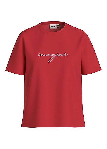 Vila Kurzarmshirt "VISYBIL IMAGINE O-NECK S/S TOP/PB/LC" günstig online kaufen