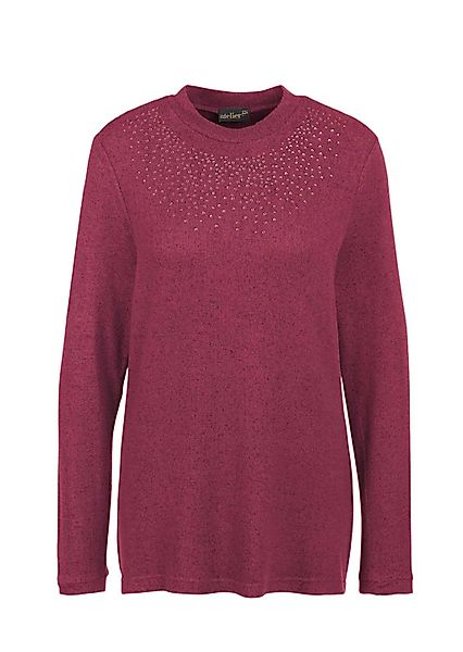 GOLDNER Longpullover "Angenehm weiches Shirt mit Glitzersteinen" Mit tonige günstig online kaufen