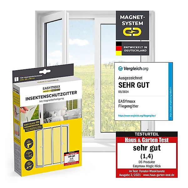 EASYmaxx Insektenschutz-Fensterrahmen Fliegengitter für Fenster, mit günstig online kaufen