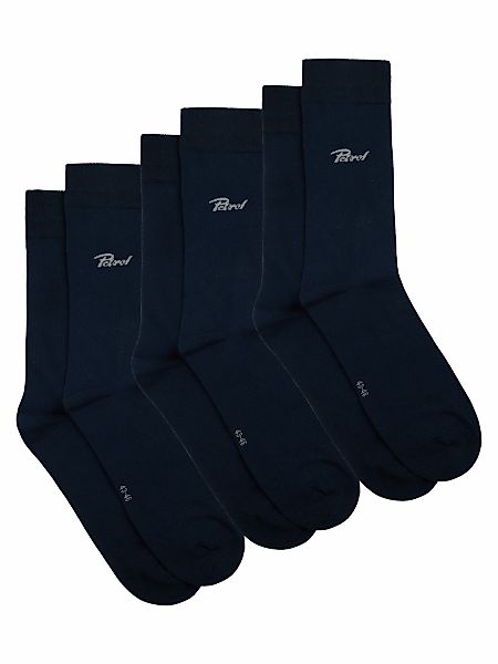 Petrol Industries Feinsocken 3 Stk. tlg. mit Logo Stickerei günstig online kaufen