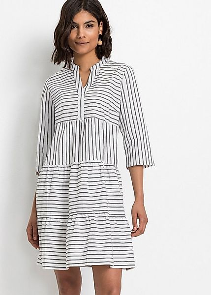 bonprix Tunikakleid für Frühling und Sommer, aus Baumwolle, A-Linien-Passfo günstig online kaufen