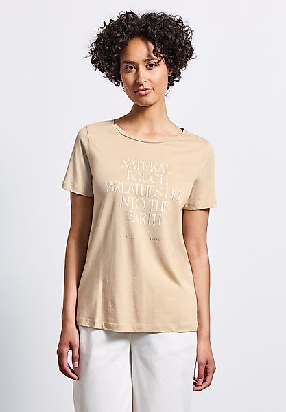 STREET ONE T-Shirt, mit Materialmix günstig online kaufen