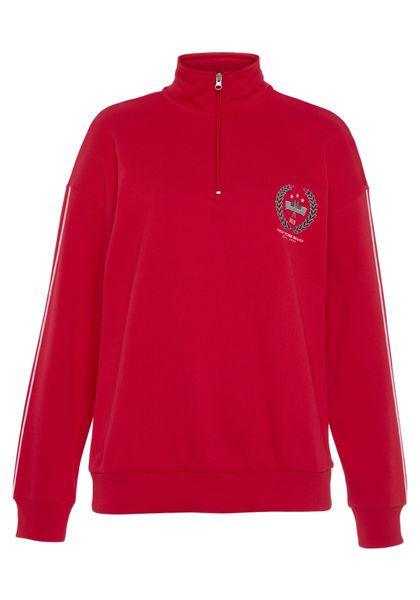 H.I.S Sweatshirt mit Troyerkragen und Stickerei, Loungeanzug günstig online kaufen
