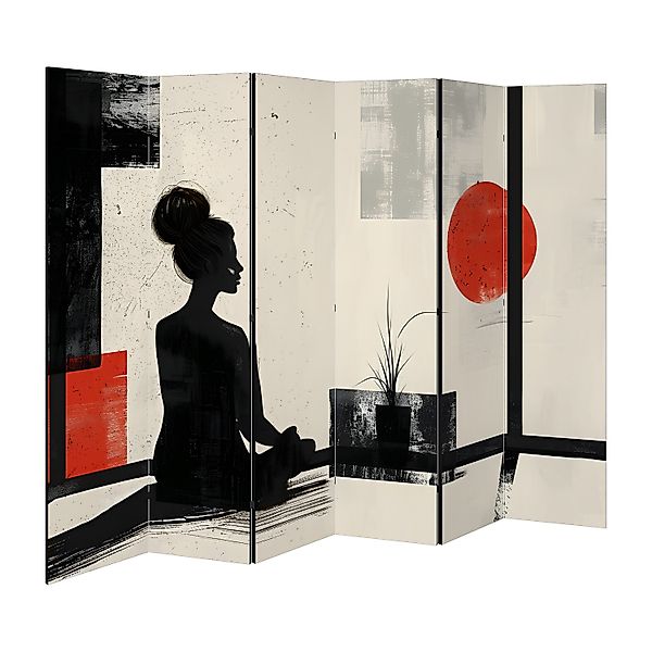 SPACEREBELS Paravent, Raumteiler - 3-teilig Raumtrenner, günstig online kaufen