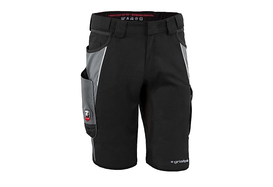 Qualitex Workwear Arbeitsshorts Shorts "IRON" schwarz/grau, Gr. N42 günstig online kaufen