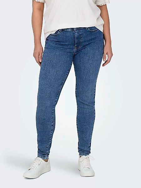 ONLY CARMAKOMA Skinny-fit-Jeans "CARPOWER MID SKINNY PUSHUP DNM SOO411" günstig online kaufen