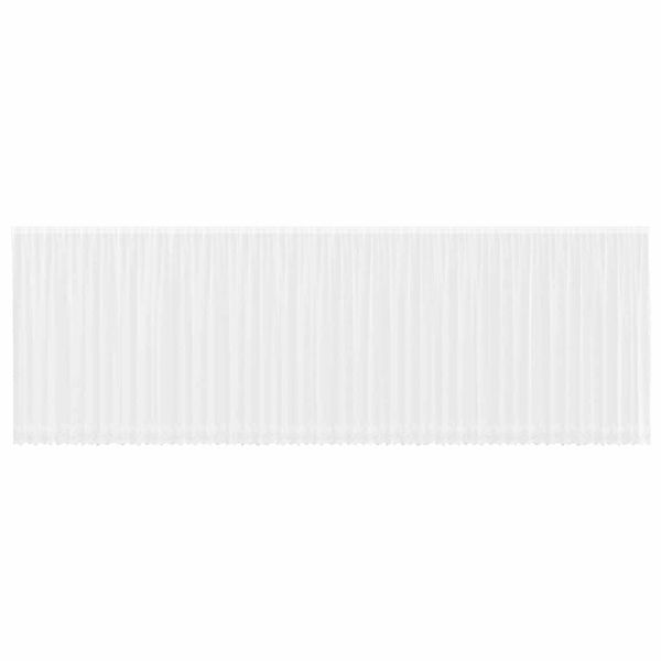 vidaXL Spitzenvorhang mit Vorhängen Weiß 1200x245cm Polyester 4107861 günstig online kaufen