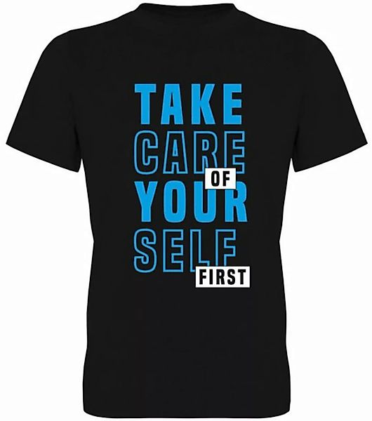 G-graphics T-Shirt Take care of yourself first Herren T-Shirt, mit Frontpri günstig online kaufen