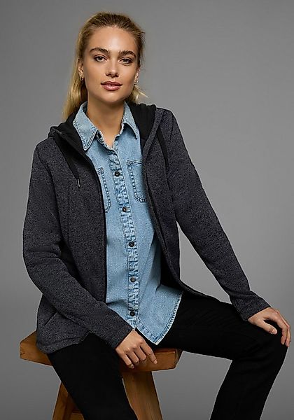 Polarino Strickfleecejacke für kalte Tage, aus Strickfleece, sportlicher St günstig online kaufen