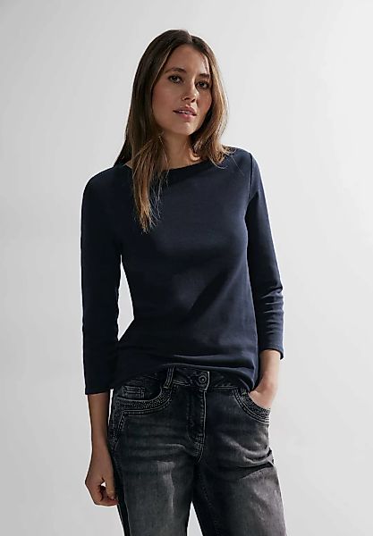 Cecil 3/4-Arm-Shirt "Basic Boatneck", mit U-Boot-Ausschnitt günstig online kaufen