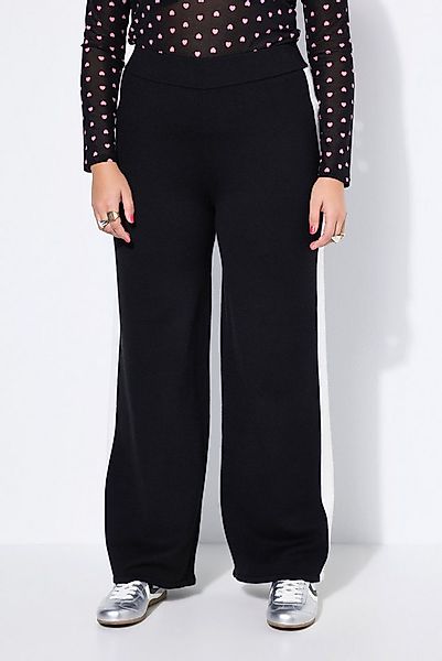 Studio Untold Schlupfhose Strickhose Straight Legs Seitenstreifen günstig online kaufen