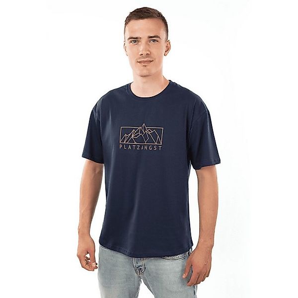 Platzangst T-Shirt Platzangst T-Shirt Mountain Logo Blau S (1-tlg) günstig online kaufen