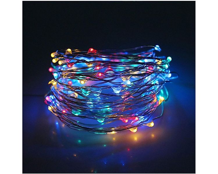 Qualra LED-Lichterkette 50/100LEDs Kupferdraht Lichterketten Innen Deko für günstig online kaufen