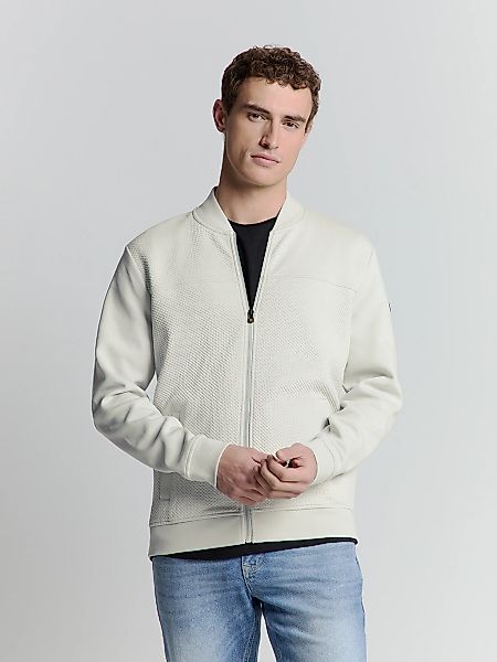 NO EXCESS Sweater "No Excess Jacquard sweatshirt mit Vollreißverschluss" günstig online kaufen
