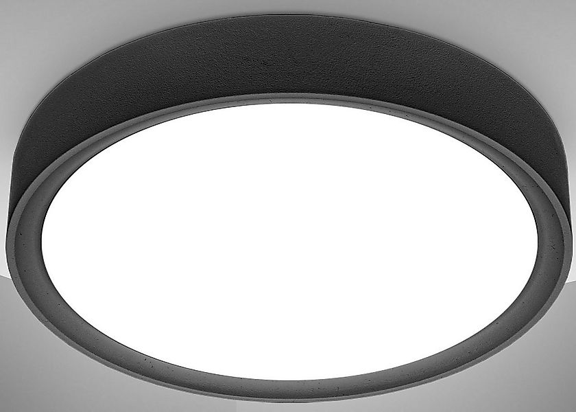 B.K.Licht LED Deckenleuchte BK_DL1434 LED Deckenlampe, Ø25cm, Schwarz, neut günstig online kaufen