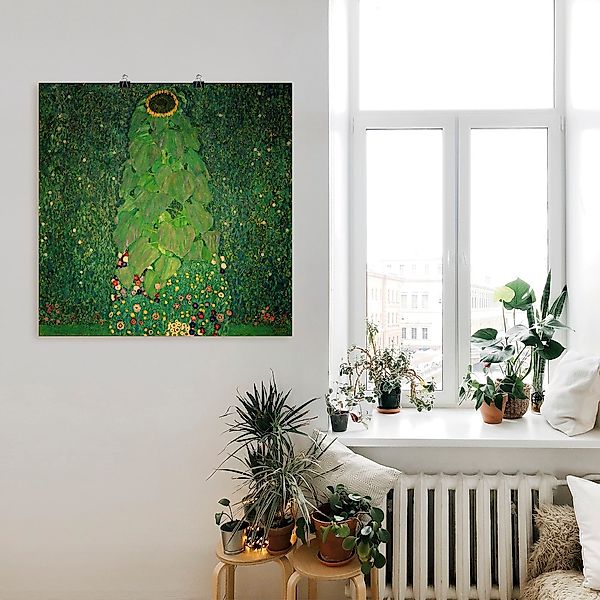 Artland Wandbild "Die Sonnenblume", Blumen, (1 St.), als Leinwandbild, Post günstig online kaufen