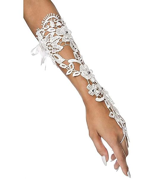 Atixo Armstulpen Braut-Armstulpen mit Strass Handschuhe günstig online kaufen