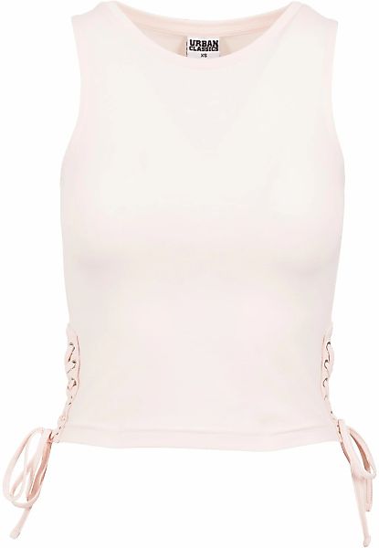 URBAN CLASSICS Muskelshirt "Urban Classics Damen Ladies Lace Up Cropped Top günstig online kaufen