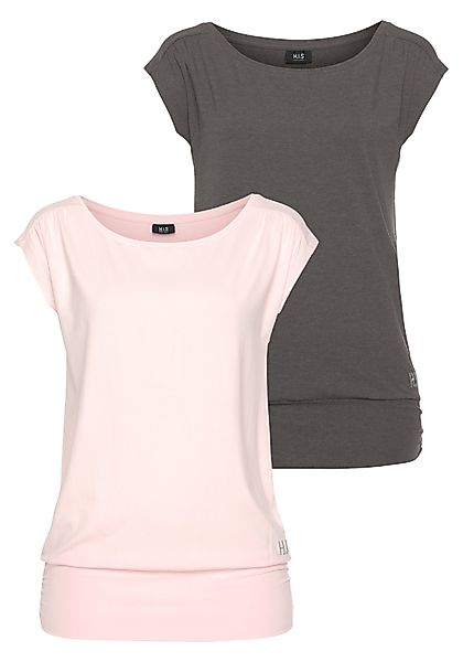 H.I.S T-Shirt aus Viskose (2er-Pack) Kurzarm, günstig online kaufen