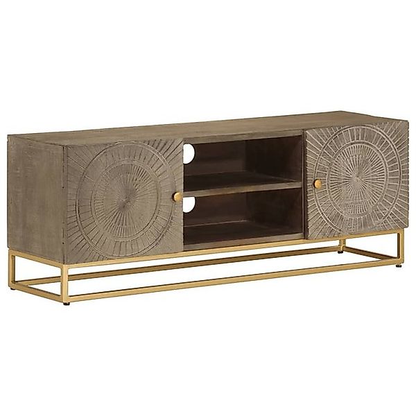 vidaXL Fächerschrank TV-Schrank 110x30x40 cm Massivholz und Eisen (1-St) günstig online kaufen