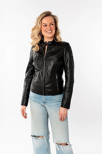 Mauritius Lederjacke, mit verstärkten Schultern günstig online kaufen