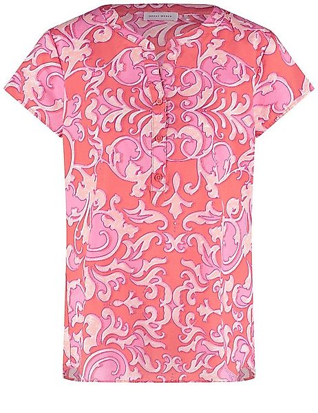 GERRY WEBER Klassische Bluse Softe Kurzarmbluse mit Ornamenten günstig online kaufen