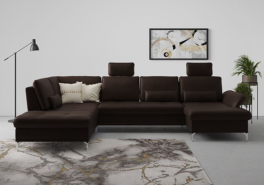 INOSIGN Wohnlandschaft "Palm Beach U-Form" Federkern, mit Sitztiefenverstel günstig online kaufen