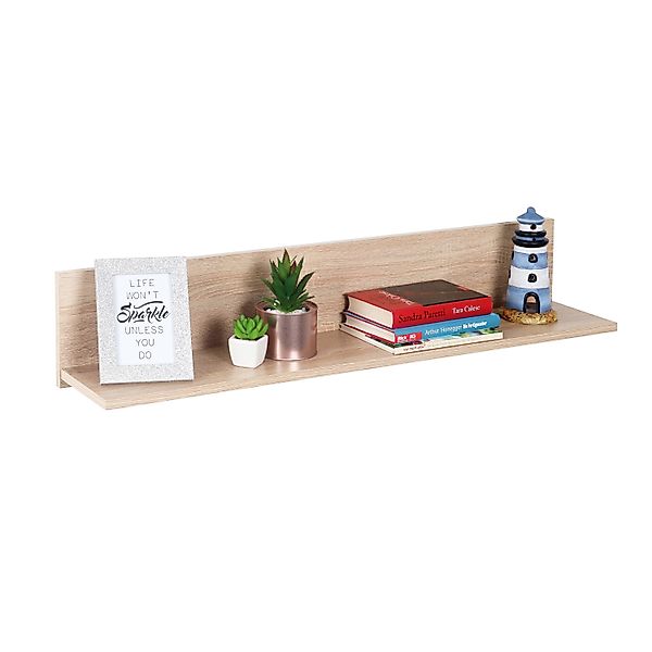 RICOO Wandboard WM052-ES, schwebendes Wandregal Hängeregal günstig online kaufen
