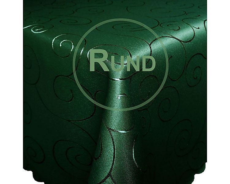 Bronze Tischdecke Ornamente RUND Tischdecke Seidenglanz uni Damast, strapaz günstig online kaufen